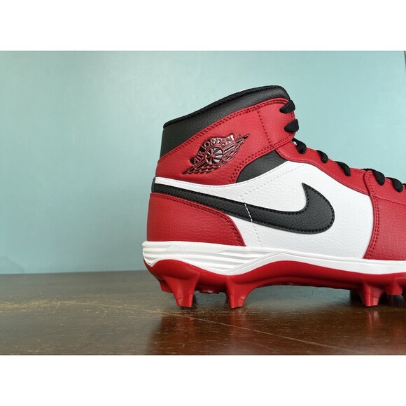 Air Jordan 1 Mid Alpha Menace "Chicago" Football Cleats Men’s Size 13 FJ6805-106 - Picture 4 of 11